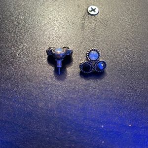 Tri color stud earrings